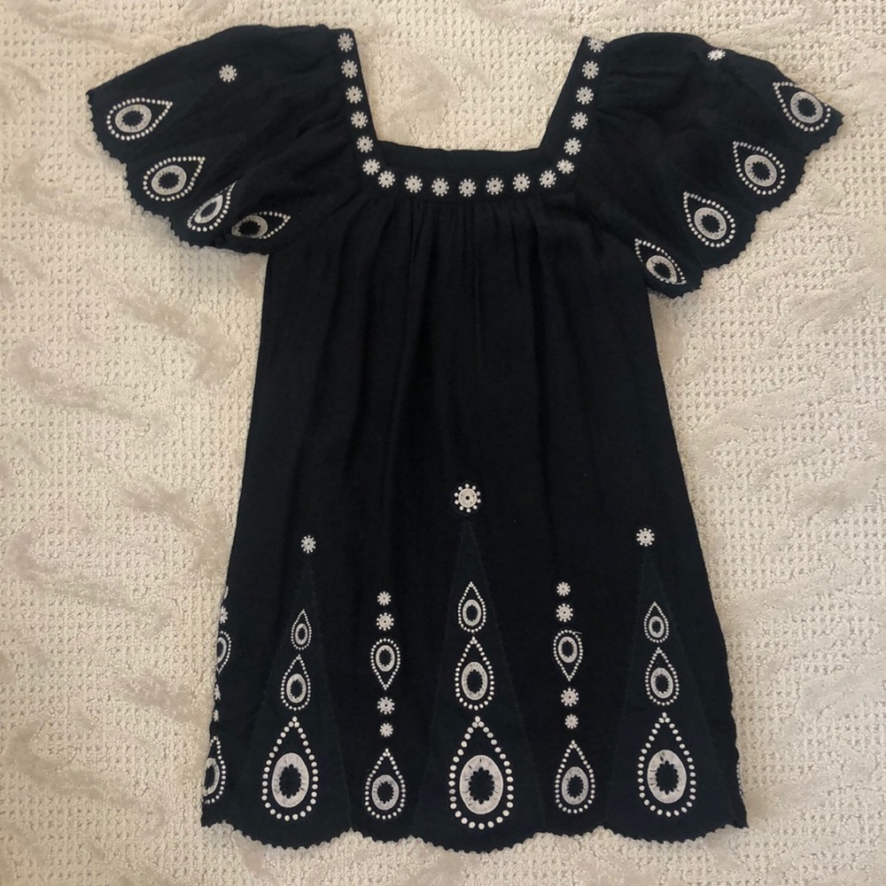 BCBG embroidered peasant dress
